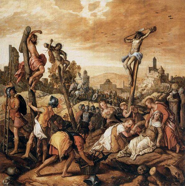 Joachim Beuckelaer Christ on the Cross Sweden oil painting art
